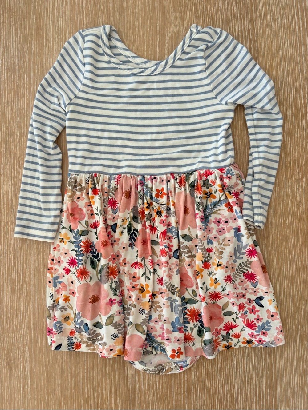 Little Sleepies Mauve Meadows Dress w/ bodysuit